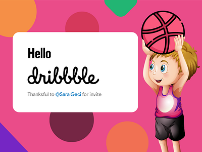 Hello Dribbblers! dribbble first shot hello hello dribbble invite sadegh eidi sara geci