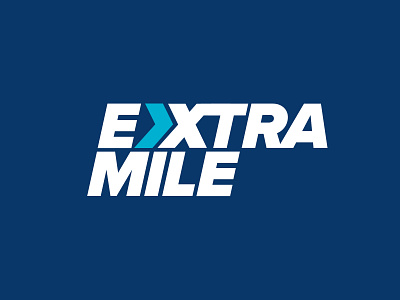 EXTRA MILE logo bicycle bike blue blue and white custom custom logo extra extramile fixie mile paint road bike