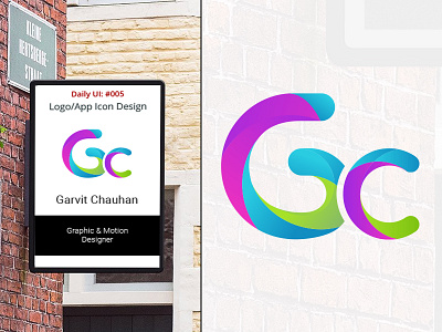 GC letter type logo Design