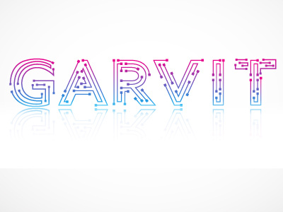 Garvit Typography Dribbble vector gradient design typography redesign branding illustrator minimal icon layout designer self-taught graphic dailyuichallenge photoshop graphic design dailyui design
