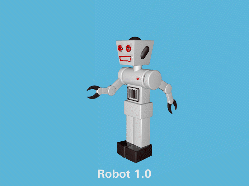 Robot 1.0 3d 3d animation cinema4d first3dproject robot turnaround