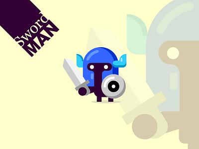 swordman - video game character character design cool dailyui design graphic graphicdesign icon identity illustration illustration art illustrations illustrator illustrator design ios self taught stuff videogame