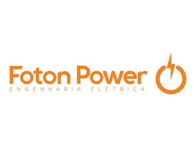 Fotonpower brand design electric electricity energy engineer graphic lettering logo mark power type