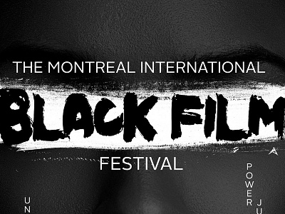 Black Film Festival black cinema digital festival film lettering movie photomanipulation poster retouch type typography