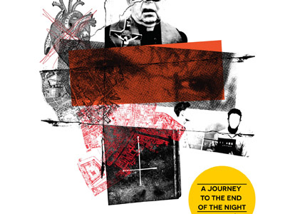 A Journey to the End of the Night art book collage design illustration poster