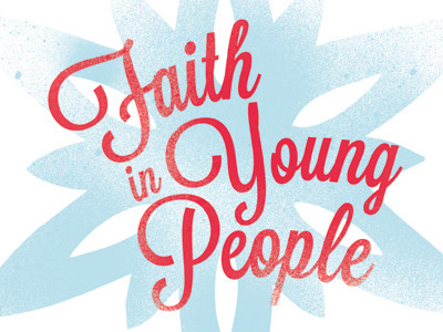 Faith in Young People card christmas lavender red snowflake the message trust