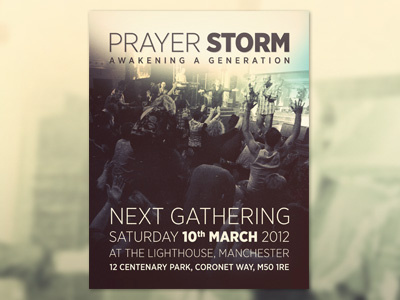PrayerStorm Ad flow prayer storm print