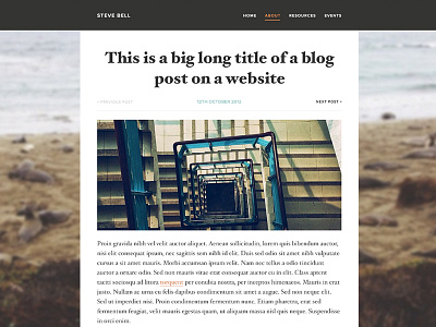 Blog Post blog design hoefler image minimal navigation proxima