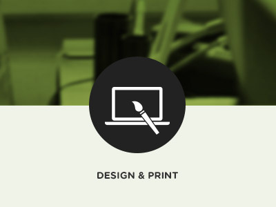 Design & Print icon redesign responsive website