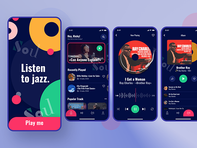 Music Player Mobile App app art audio beat clean concept mobile mobile app music music app music player app musicplayer play player playlist podcast song ui ux visual design