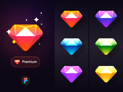 Premium Diamond diamond graphic design icon logo premium subscription ui
