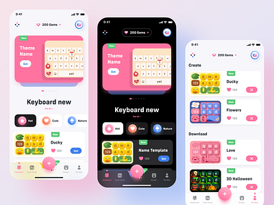 Font keyboard app app mobile app ui design font keyboard keyboard iphone ui ux ui