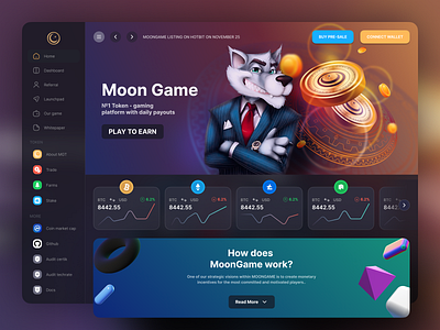 Token website ui