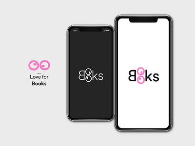 Logo concept of an app for book lovers