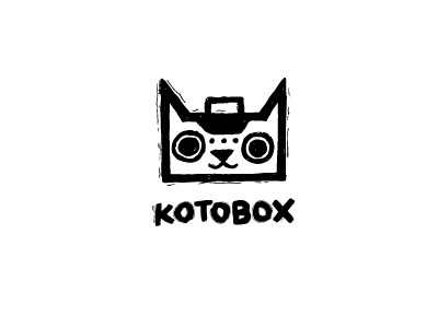 Kotobox boombox cat kitten kot logo logos logotype symbol