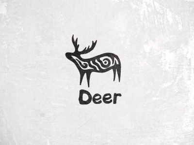 Deer art deer illustration logo logos symbol