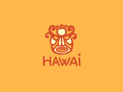 Hawai art hawai hawaii illustration logo mask shaman symbol totem