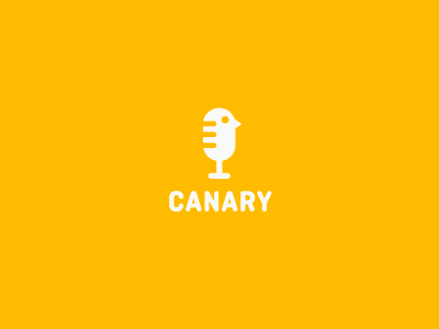 Canary bird canary kenar logo logos micro microphone style symbol