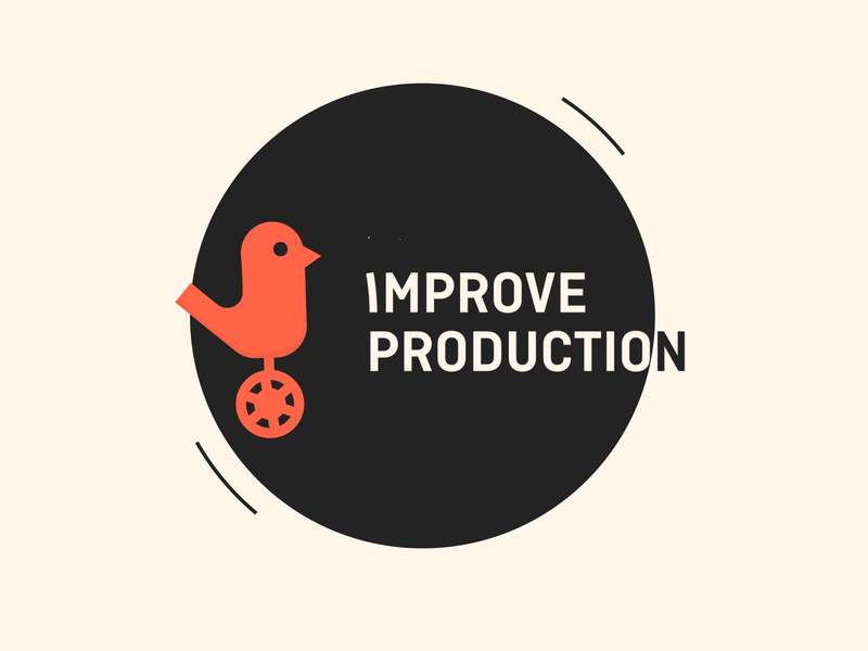 Improve production animation bird brand cucu design ilya image improve kuku logo logos sobolev symbol