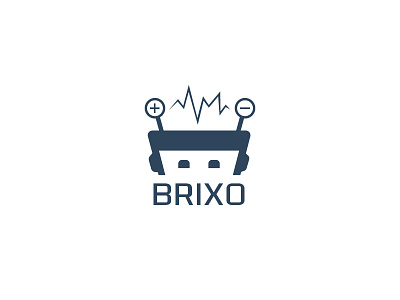 Brixo Logo branding brixo electric lego logo logomark robot