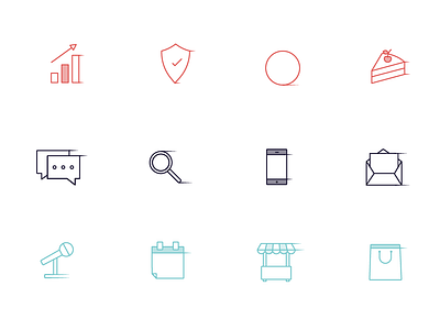 EverThere Icon Set advertising branding conference everthere icon set illustrations line icon line icons