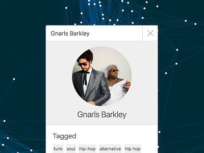 Graph Network UI clean gnarls barkley ui white