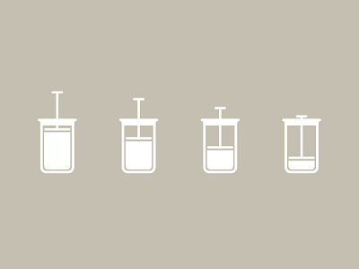 French Press coffee french press icons illustrator vector