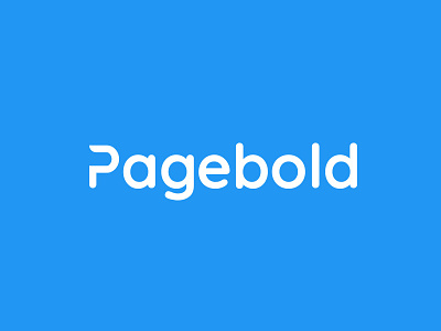 PageBold logo blue logo branding branding project color company brand asset idea identity landing page builder logo logo mark logotype typography