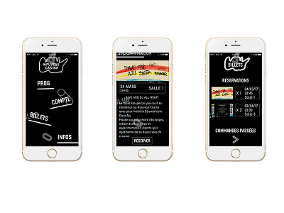 Nouveau casino (application) app concert design digital event graphic hall identity mobile music show smartphone
