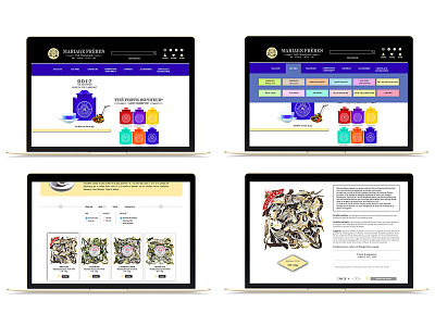 Mariage Frères - Webdesign brand branding design digital project web webdesign