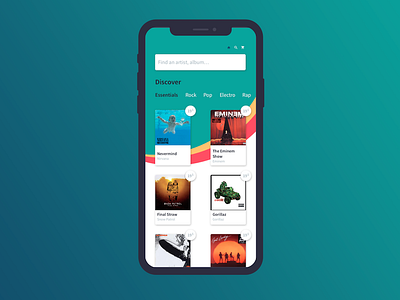 Ecommerce website - Home mobile