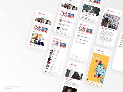 Web Application Festivals 2019 app app design design festival app festivals iphone ui ui design ux web web app web app design web design