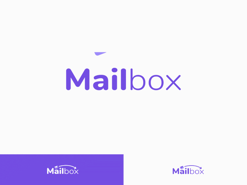 Logo design - Mailbox animated gif animated logo animation brand identity branding branding design corporate logo design email logo logo design mailbox