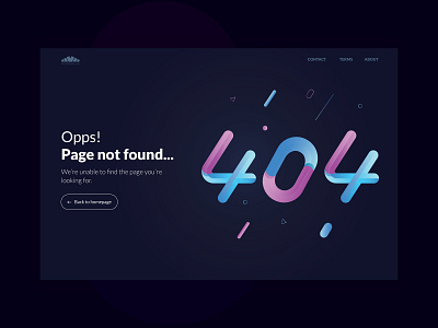 404 Page Not Found   Ui Design