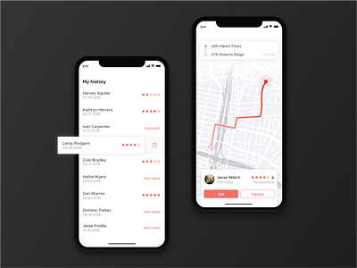 Ride-sharing app concept