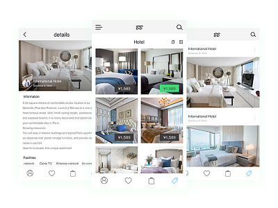 Hotel accommodation ui