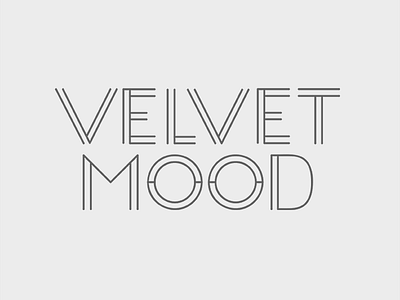 Velvet Mood artshow events logo music text type typography