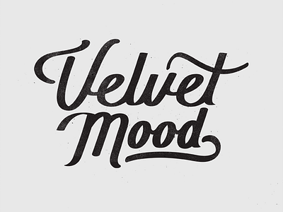 Velvet Mood artshow events logo music text type typography