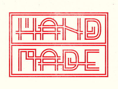Handmade boxy fonts graphicdesign handmade lines sign texture type typography
