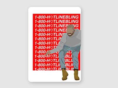 Drake + Hotline Bling + Canada = Sticker