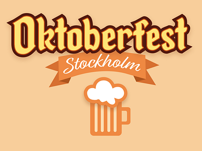 Stockholm Oktoberfest 🍻 🇸🇪 beer logo oktoberfest orange