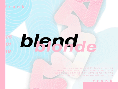 Blend Animated Poster 💠 after effects distort poster