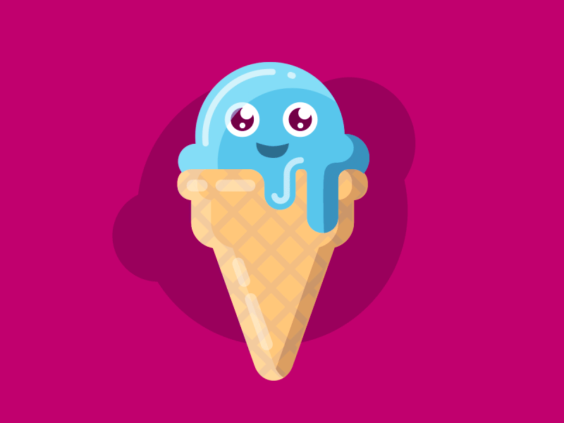 🍦ice-cream-cravings 🍦 30daysofae after effects ice cream character illustrator motion design