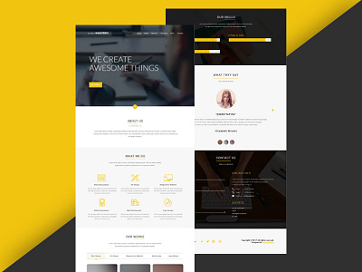 Project Mastery Landing Page agency design landing page ui web website