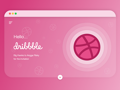 Hello.. Dribbble! adobe xd debut dribbble invitation landing page ui design web design