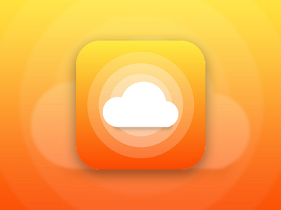 Weather App - App Icon adobe xd icon icon design illustration mobile app design ui design weather app