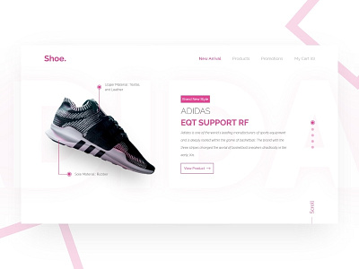 Shoe. Landing Page