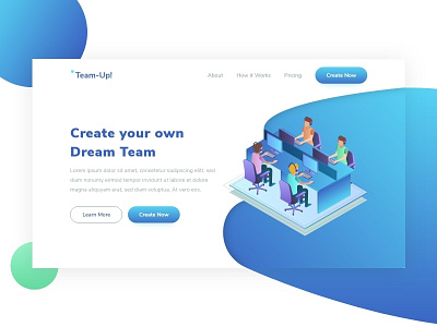 Team-Up! Landing Page