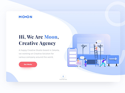 Moon Creative Agency Landing Page