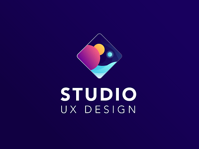 Logo Studio UX Design branding design icon illustration illustrator logo planet space universe vector